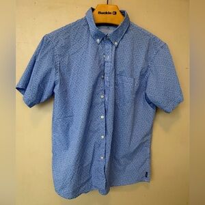 IZOD football pattern XXL button down shirt